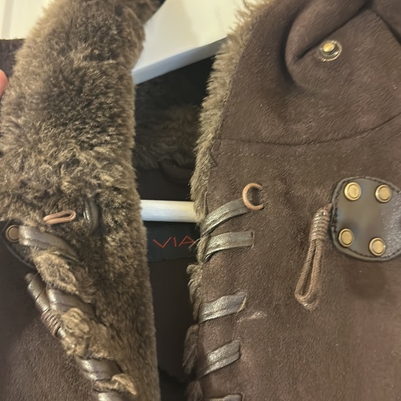 Via Spiga faux Suede fur coat - Picture 4 of 7